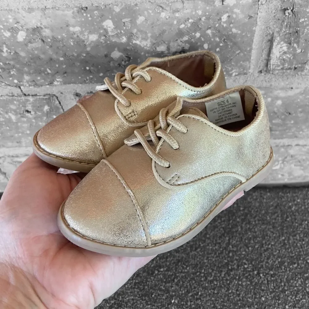 Gymboree gold oxfords